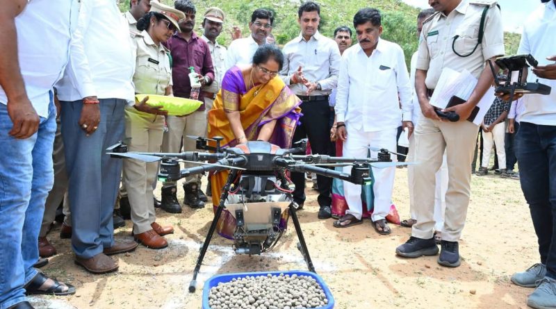 జోరుగా సీడ్ బాల్స్ వెదజల్లే కార్యక్రమం