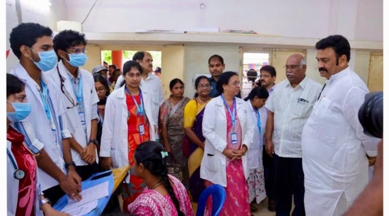 ఉండిలో మెగా ఉచిత వైద్య శిబిరం